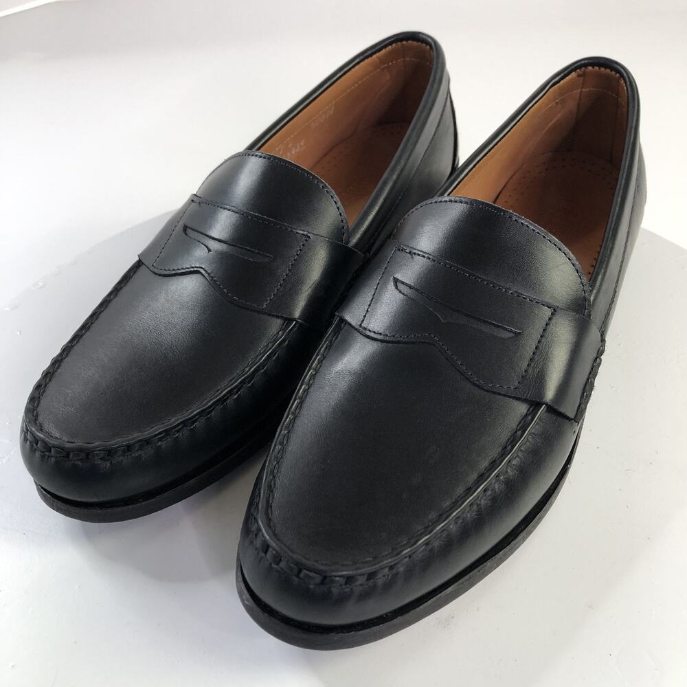 Allen Edmonds Men's 11D Leather Slip On Penny Loafers Dress Shoes Black PLS READ